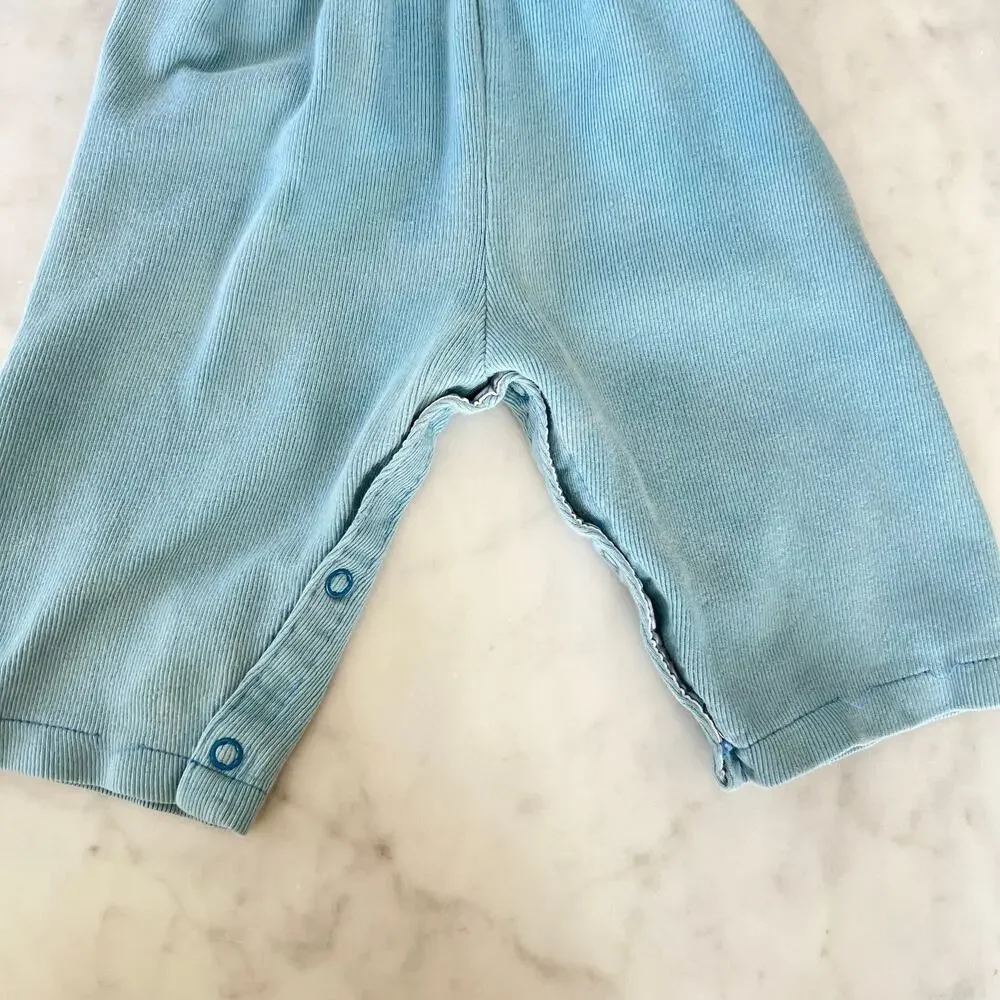 Vintage 70s 80s Baby Boy Lion Patch Overalls by Carter's / 9-12 Months